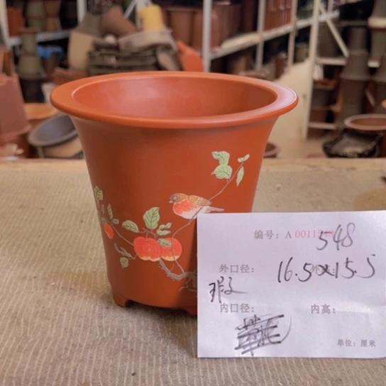 紫砂花盆紫紫砂盆