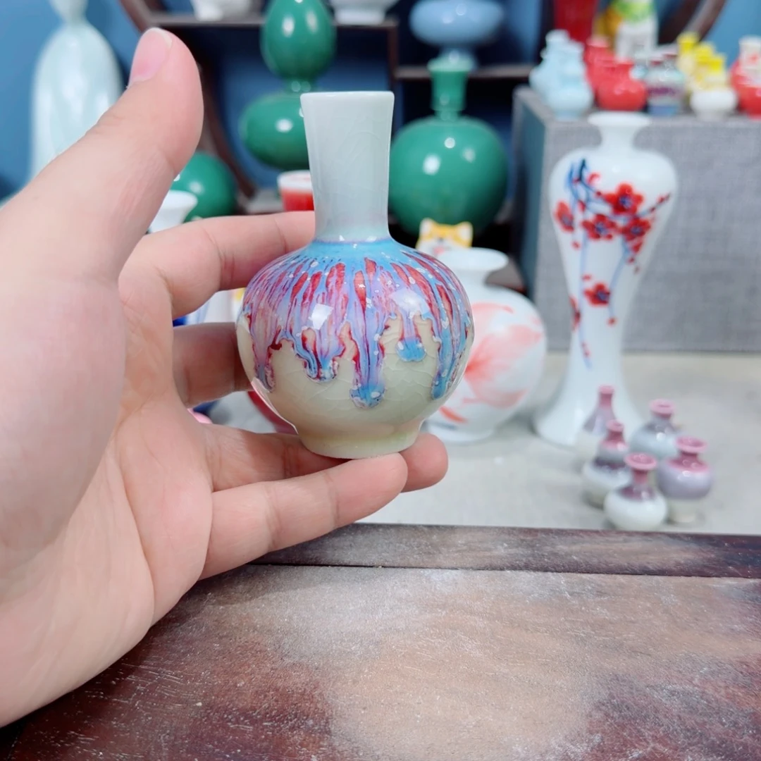 陶瓷手工小花器摆件