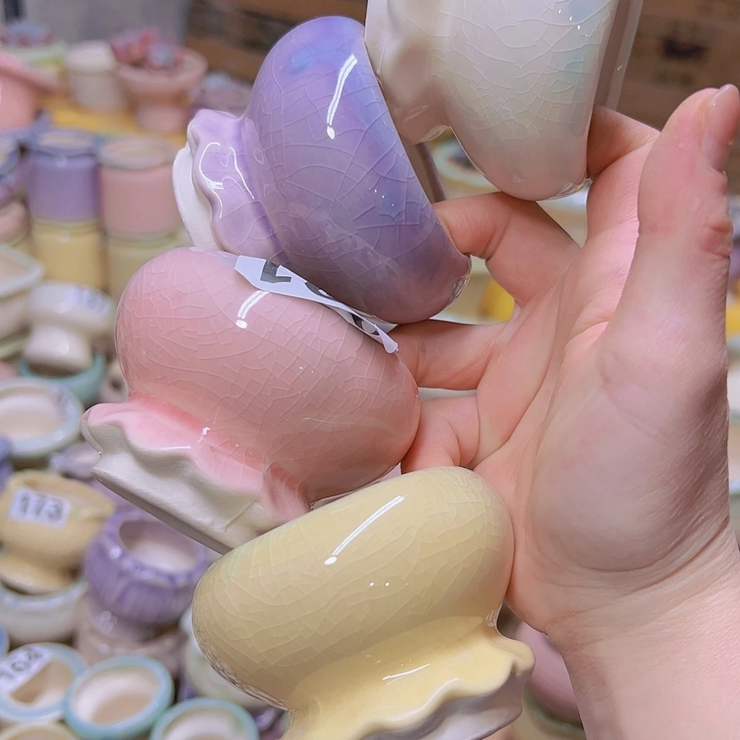 红陶陶瓷花盆当场满12包邮