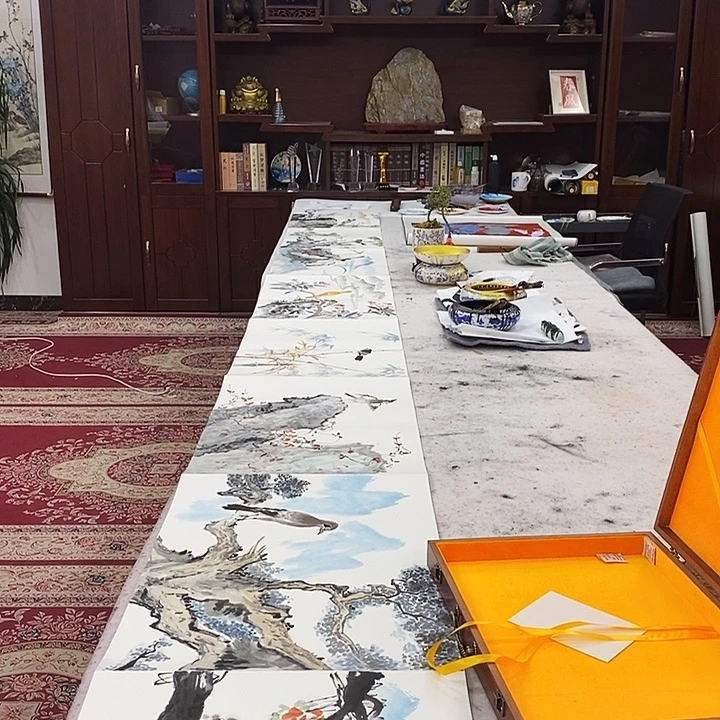 书法豆树隶 精品国画册页