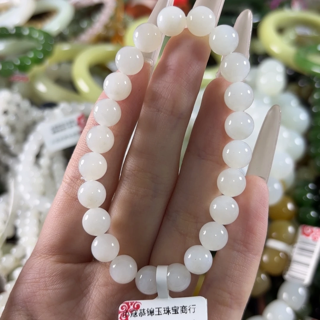 和田玉未镶嵌手链389