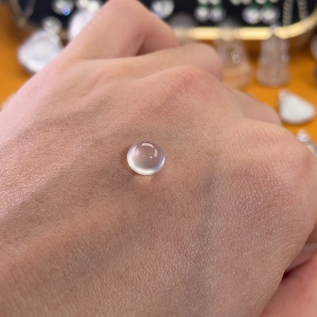 石英质玉未镶嵌颈饰卡8蛋面（福利款）