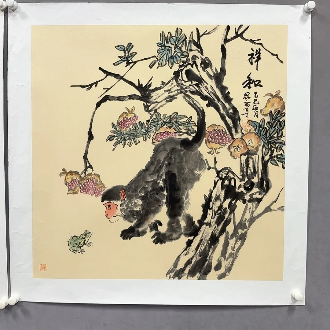 国画亲笔手绘放心去藏