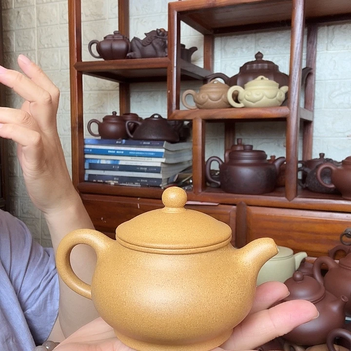 紫砂茶壶潘壶200cc精工半手工