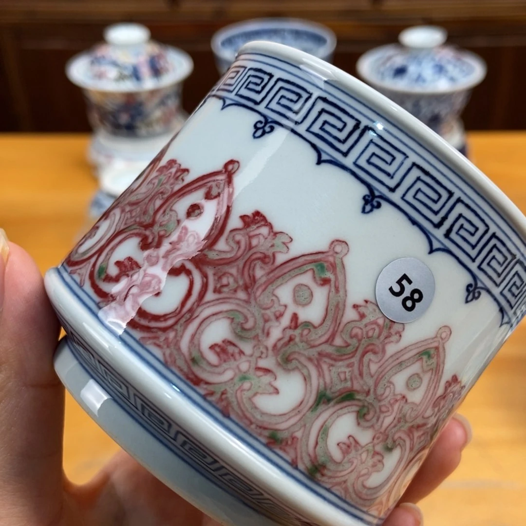 手绘现代茶具非古董