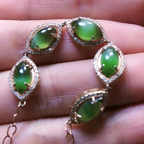 和田玉挂件银S925镶嵌