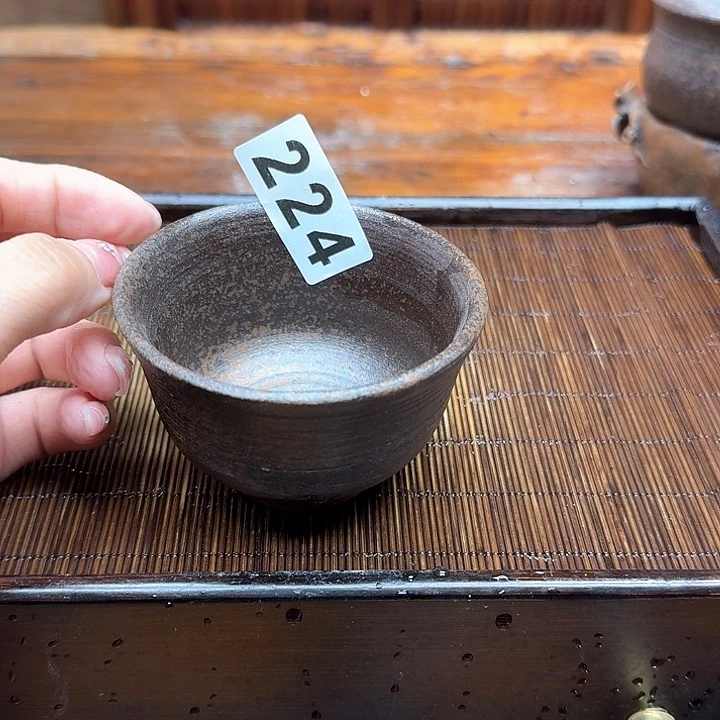 纯手工制作粗陶茶具