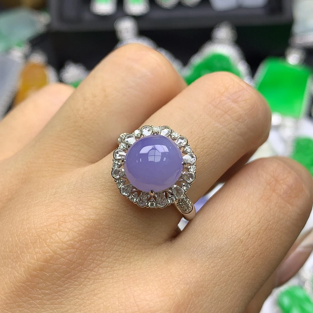 翡翠18K金镶嵌颈饰18k镶翡翠