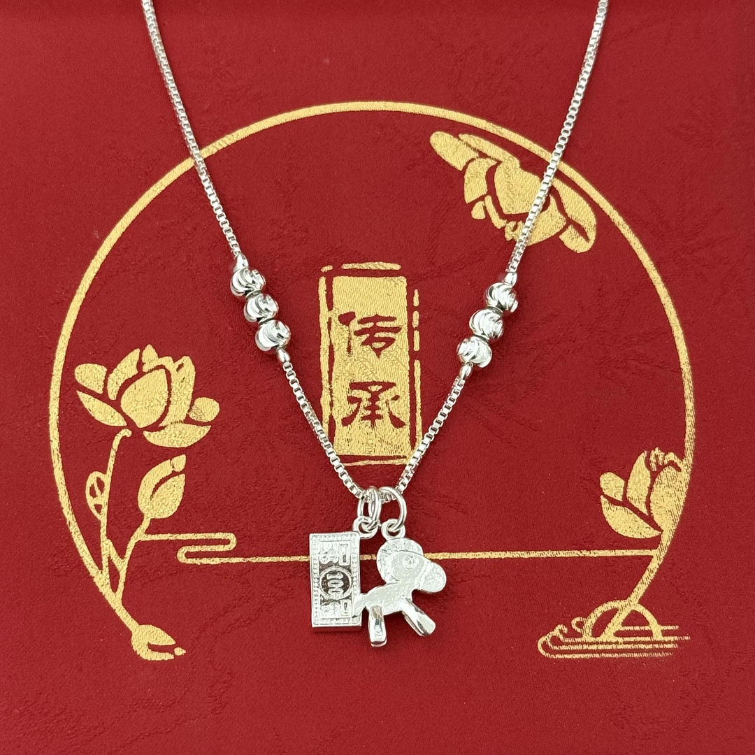 足银脚链 103足银项链时尚百搭耐看款