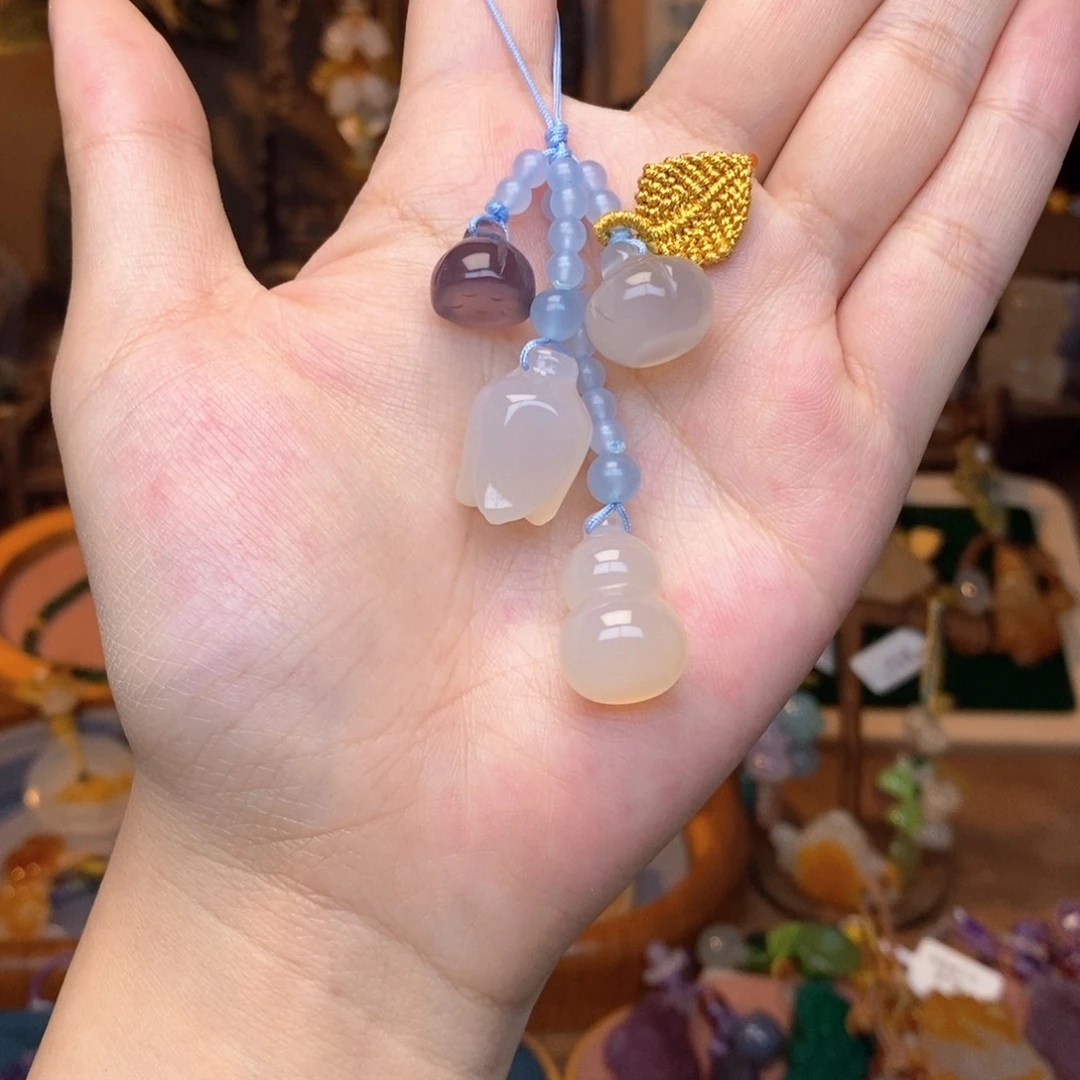 玛瑙/玉髓吊坠(赠链)未镶嵌挂件