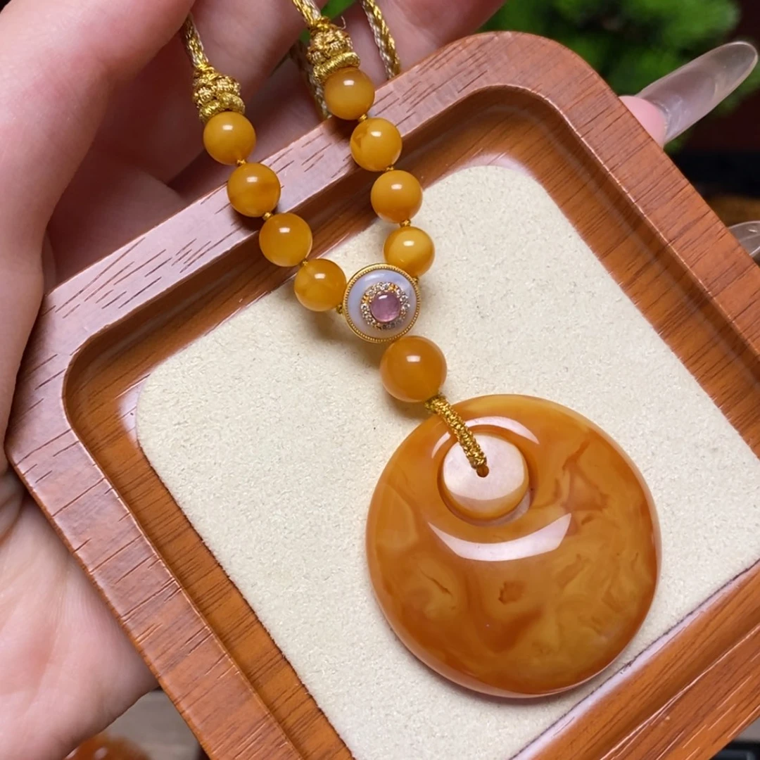 【闪购商品】蜜蜡颈饰未镶嵌项链