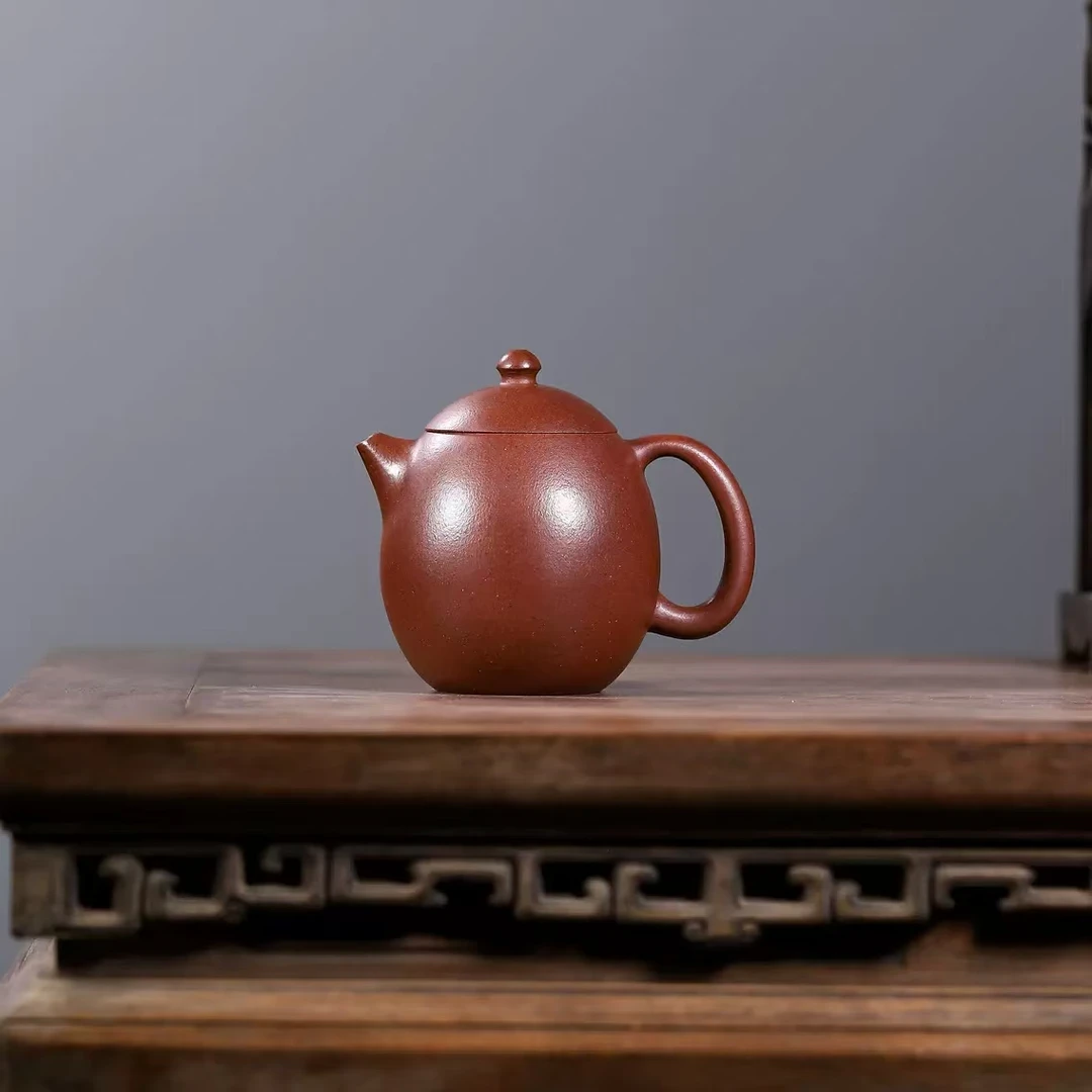 宜兴紫砂壶光器龙蛋 底槽清 徐富