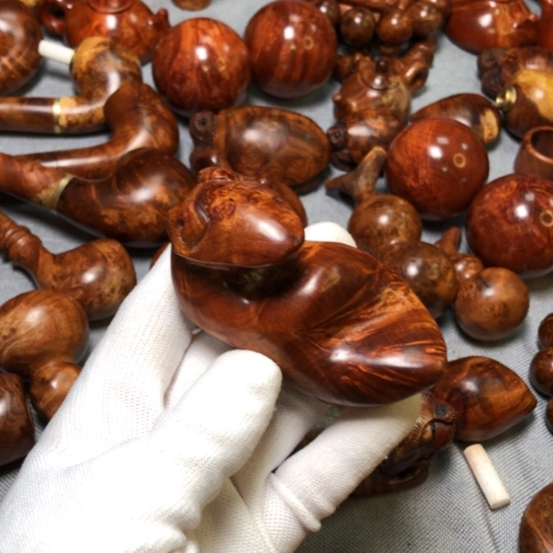 【闪购商品】木麻梨疙瘩火琉璃手把件