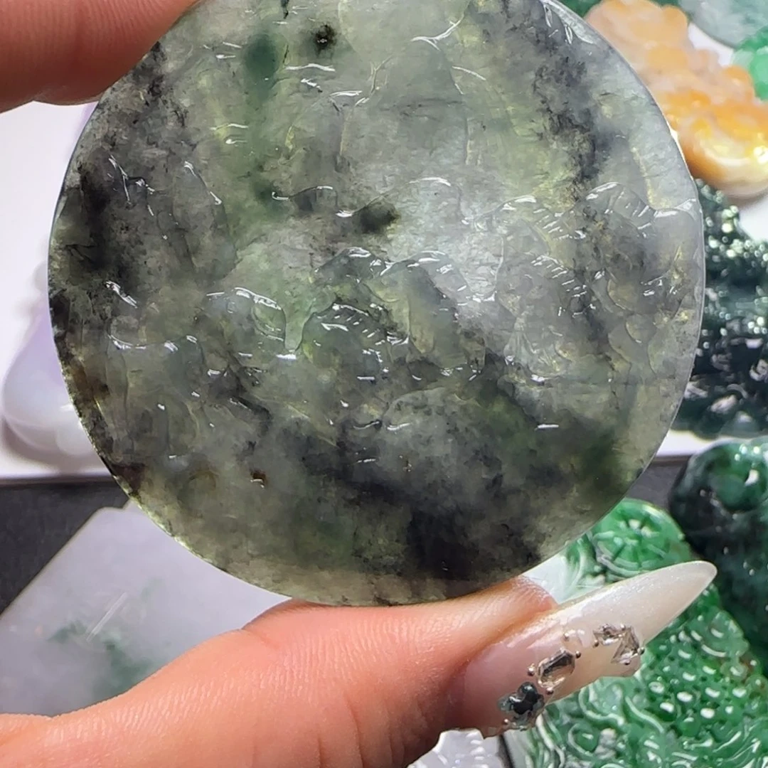 翡翠未镶嵌颈饰天然缅甸翡翠A货