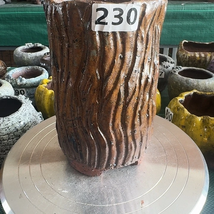 内口10高18粗陶手工