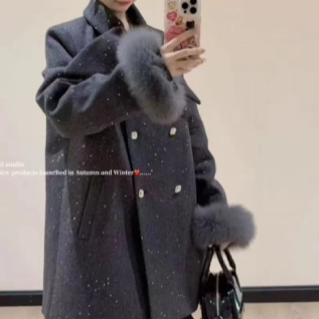 美奈美衣 高级质感亮闪外套气质百搭