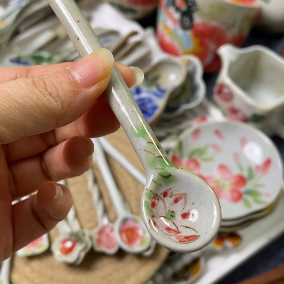 小咖啡勺景德镇高温陶瓷8888