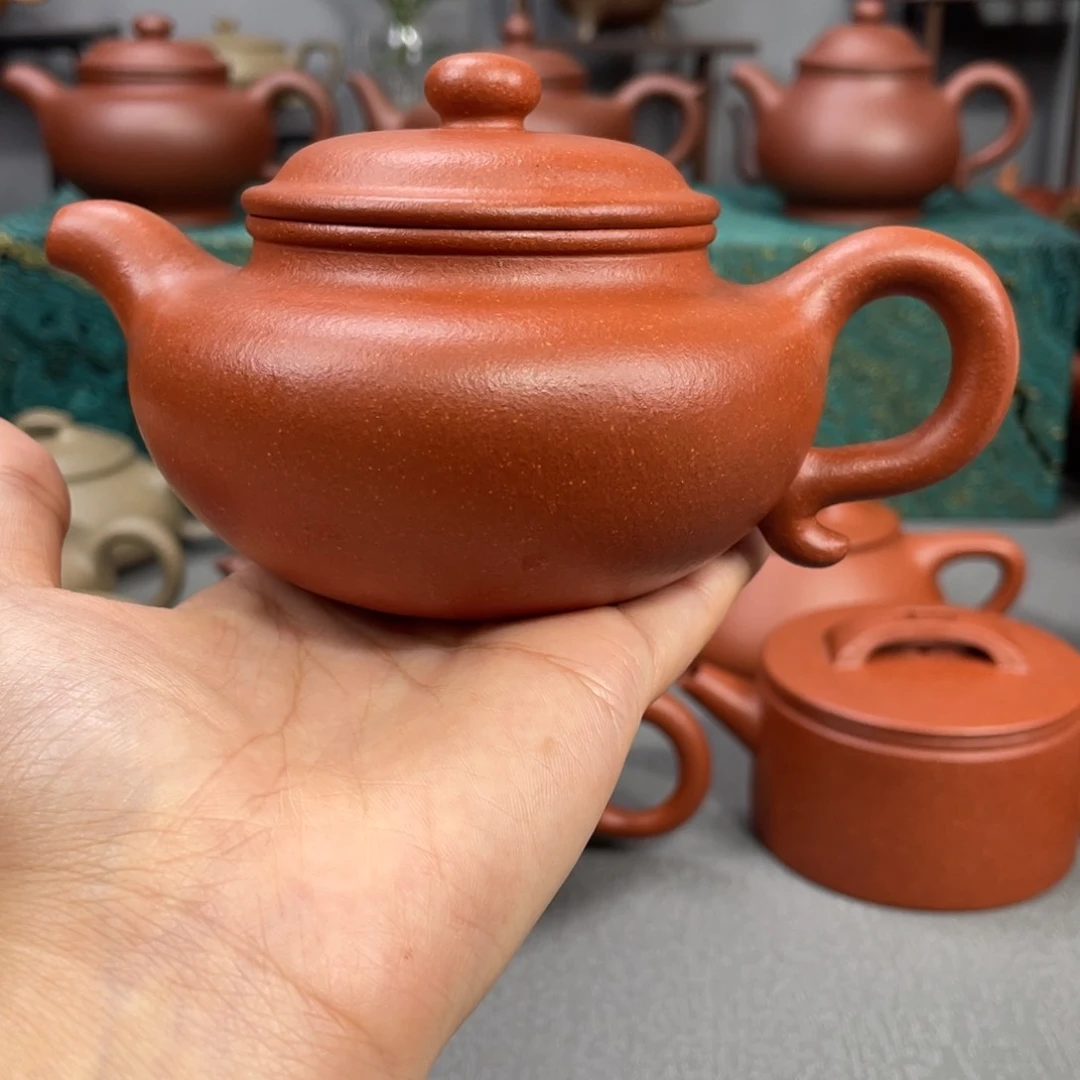 茶壶紫砂大亨仿古红降坡220