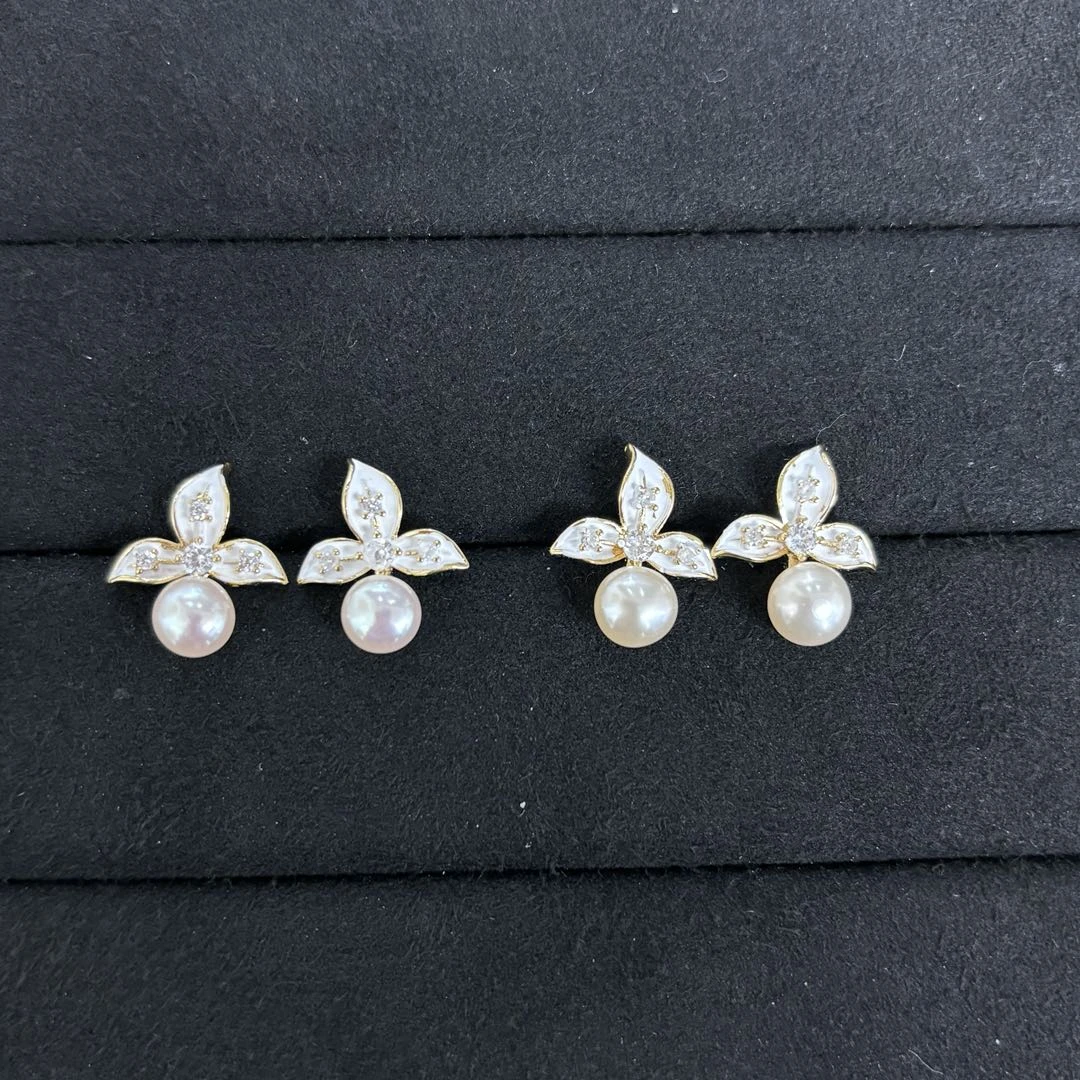 『手镯七仙女』珍珠耳钉/626430/多样性发一对