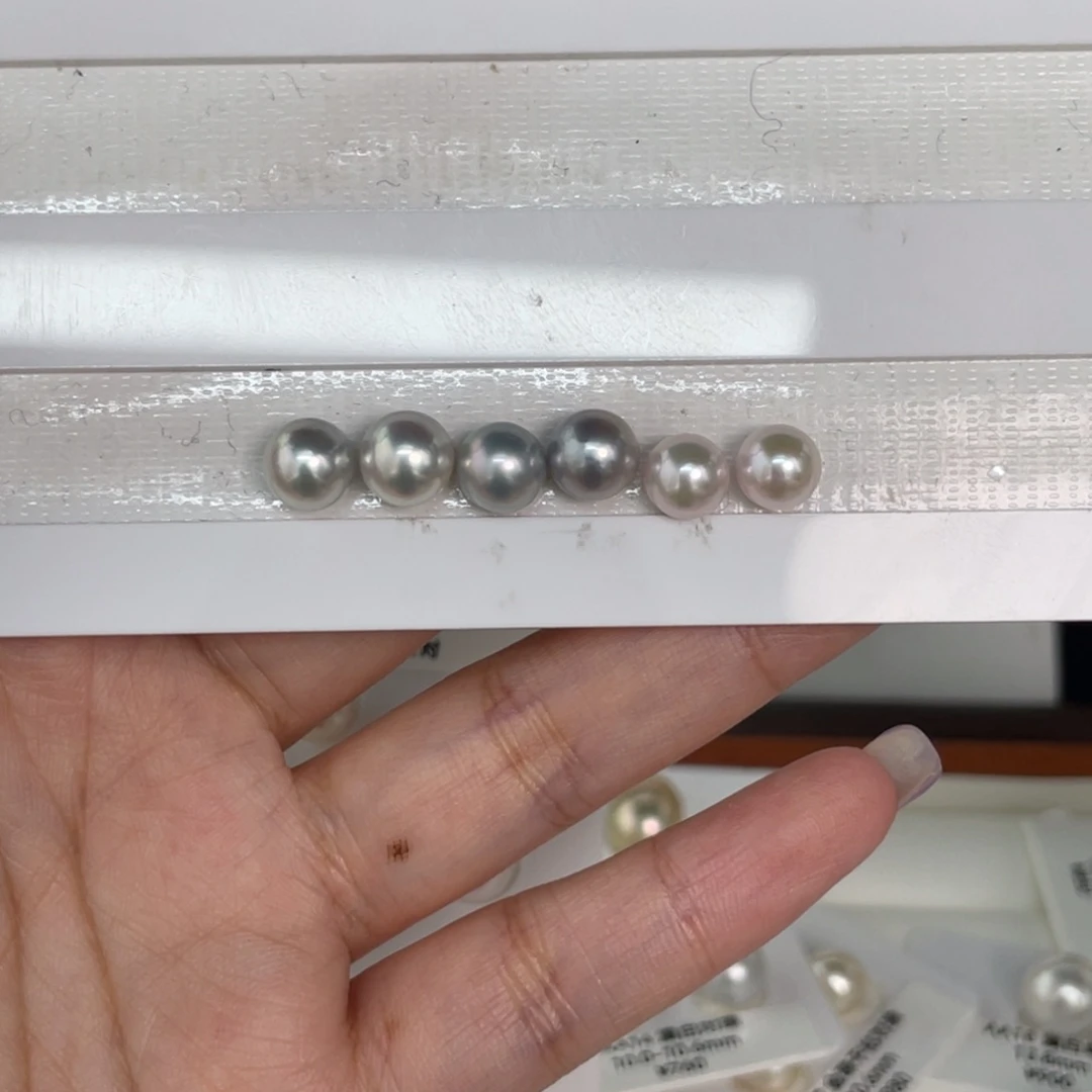 蛋***记定制海水珍珠未镶嵌发饰真多麻，ak