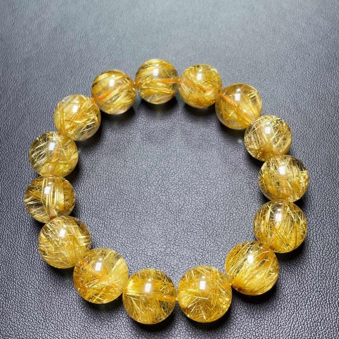 水晶手链未镶嵌钛晶手链14+mm