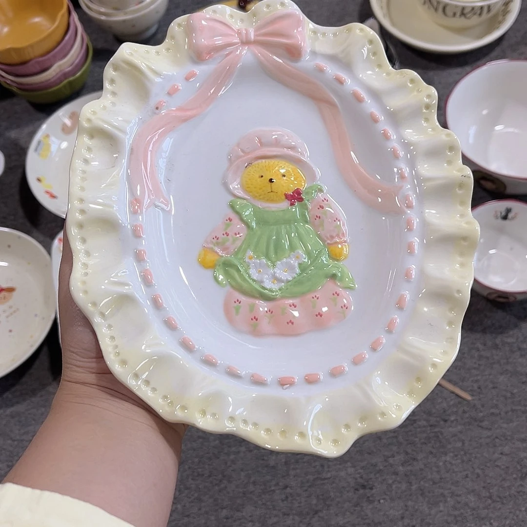 小熊盘子陶瓷餐具系列