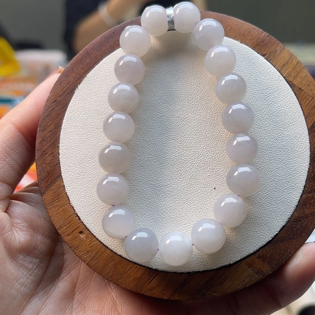 和田玉未镶嵌手串A34卡10