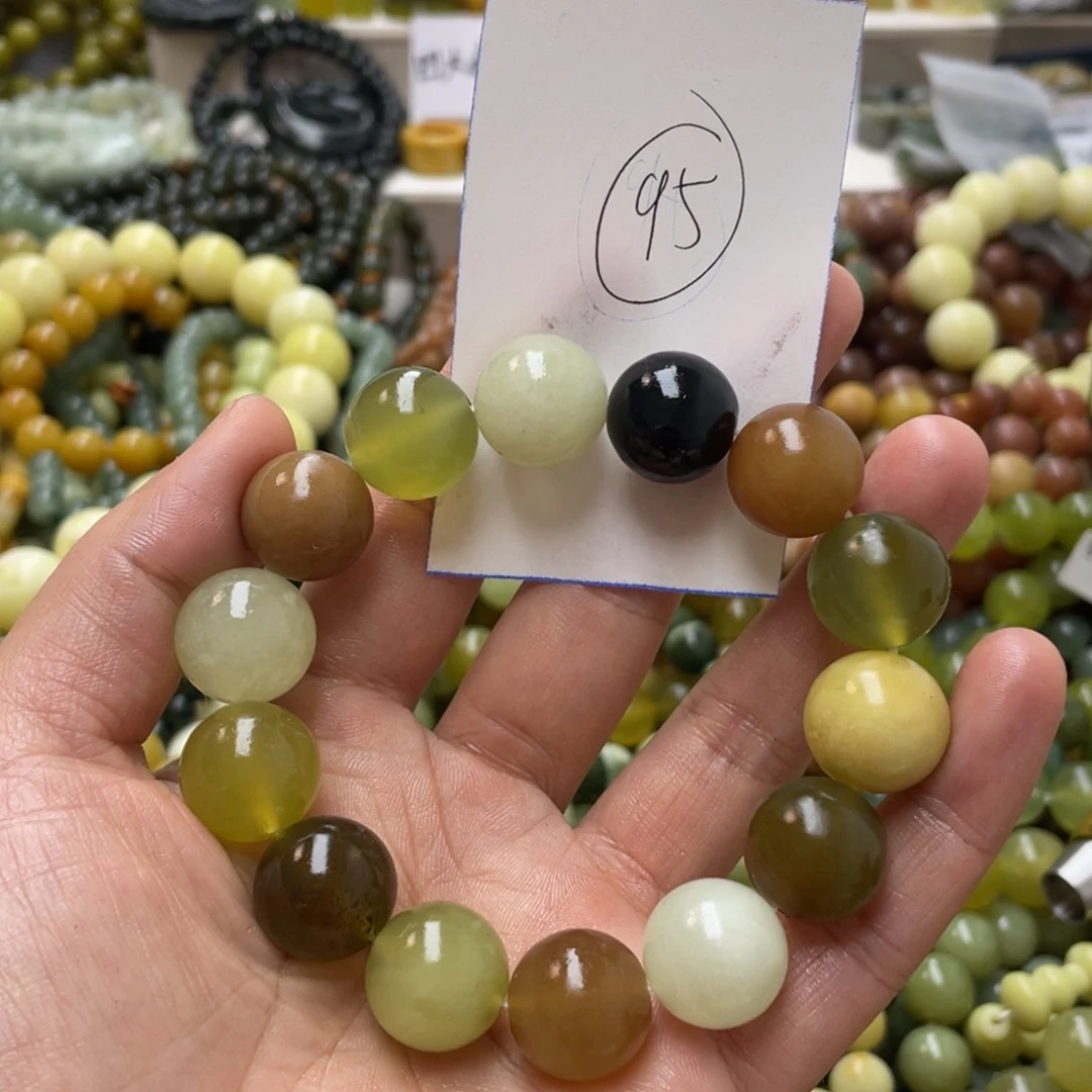 蛇纹石玉手链未镶嵌