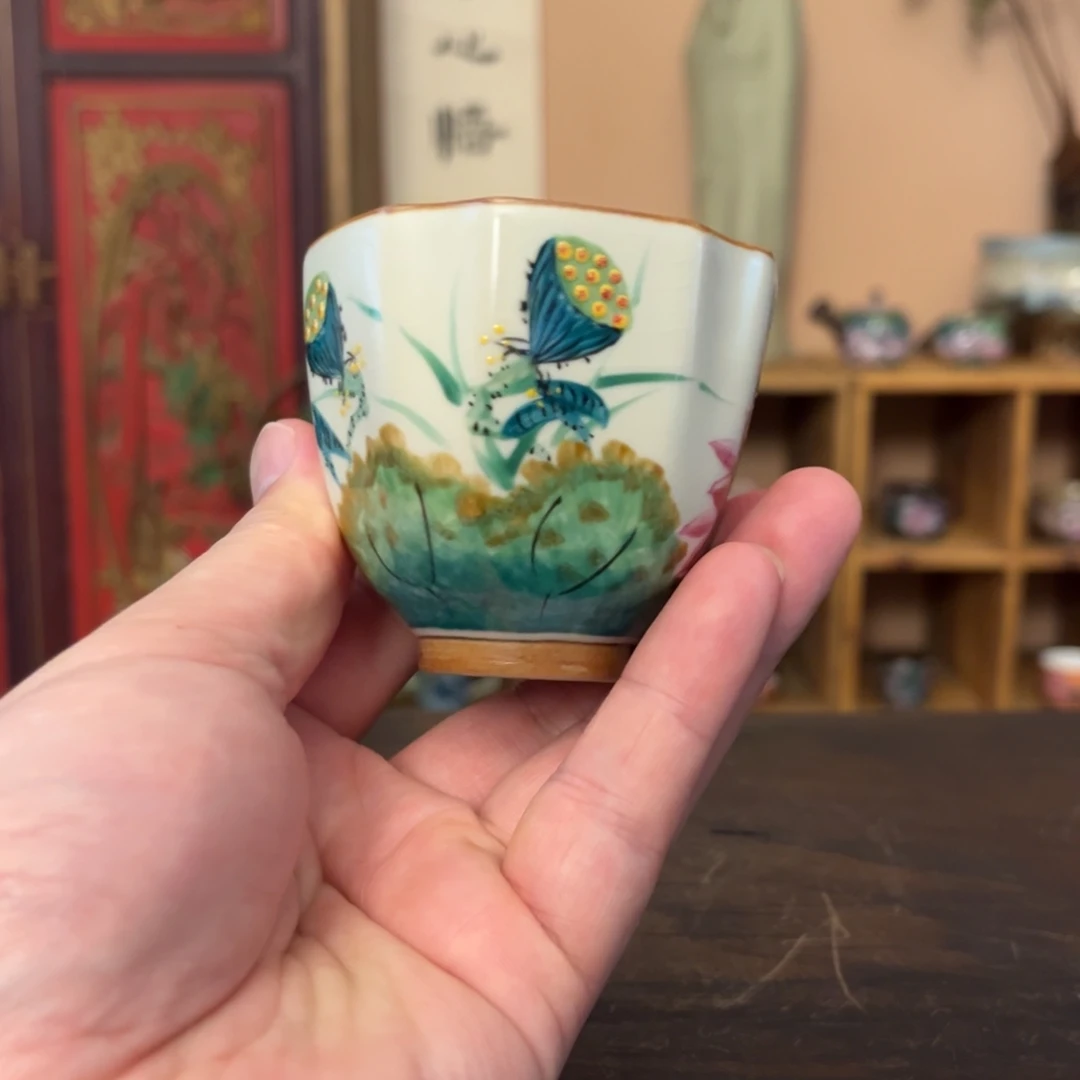 柴烧纯手工手绘陶瓷