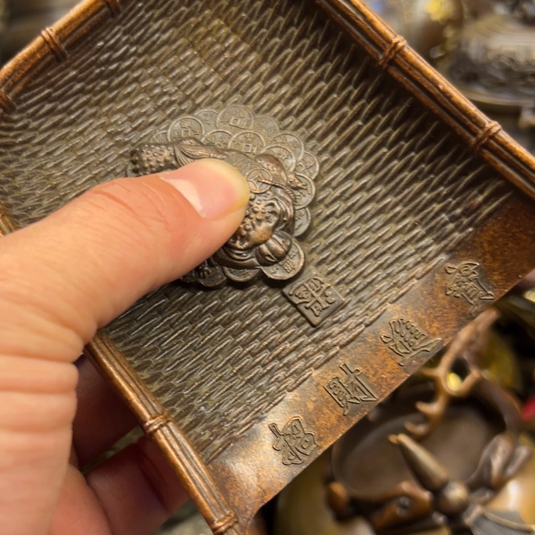 铜摆件欢迎欢迎你