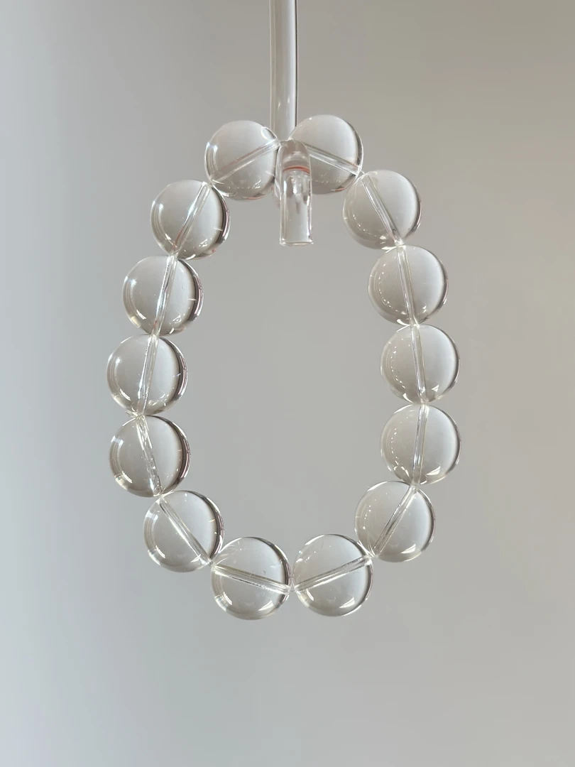 天然巴西白水晶手串收藏级全净体原石手链消除负能量男女款礼物