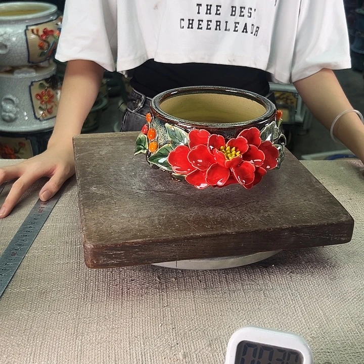 泳坤堂石湾盆陶瓷