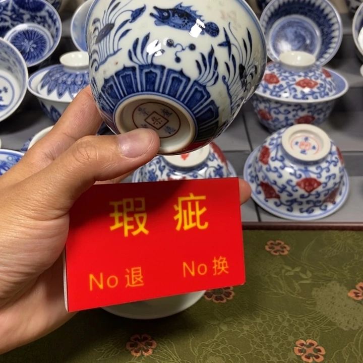 老***期查窑-景德镇非遗陶瓷艺术品（瑕疵）