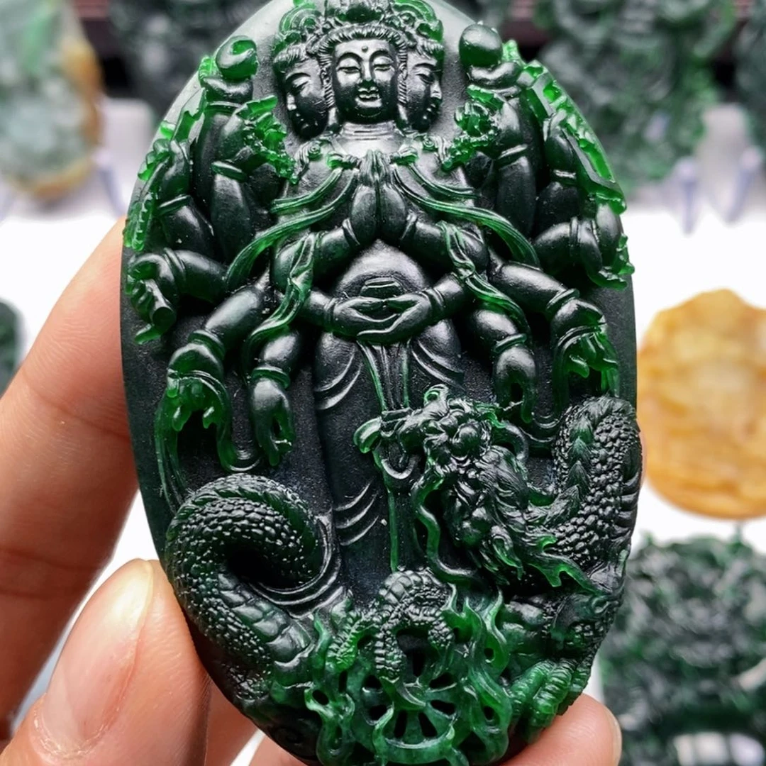 *****定制翡翠未镶嵌千手