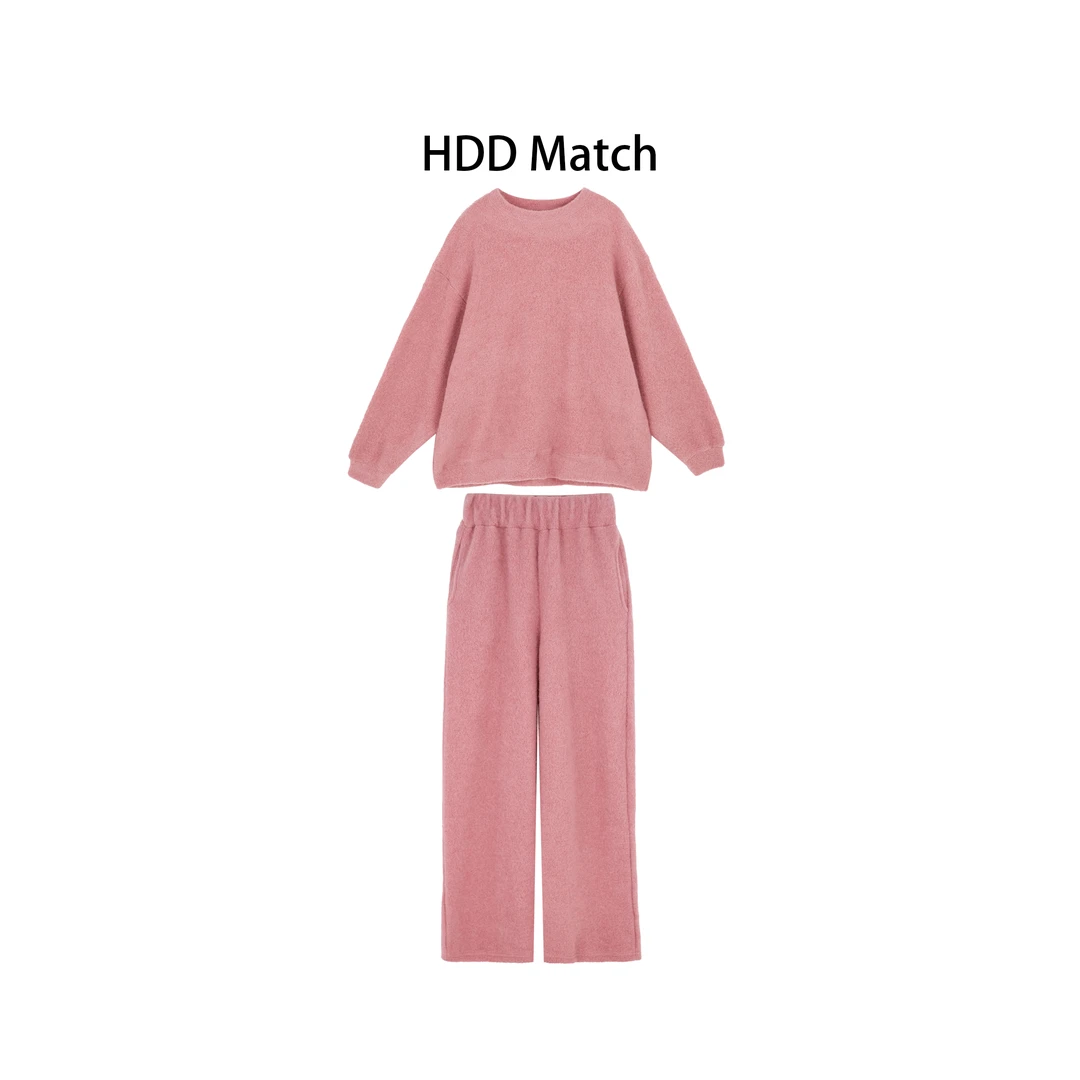 HDD- "香草奶昔" 女款休闲品质卫衣+休闲裤套装  Y9909
