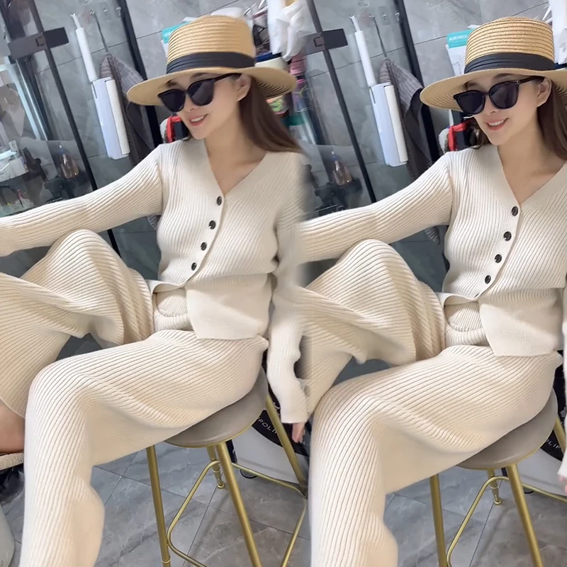 2025秋季新款时尚显瘦气质网红高档套装女高级百搭宽松大码两件套