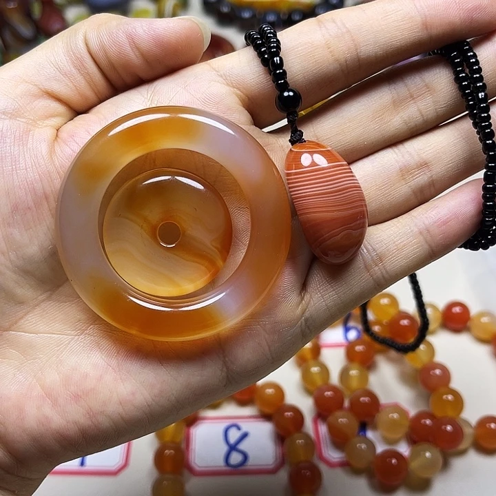 火***岩未镶嵌颈饰玛瑙/玉髓