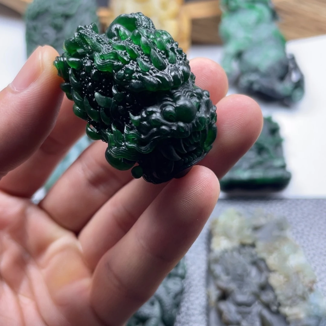 一***夏定制翡翠未镶嵌龙