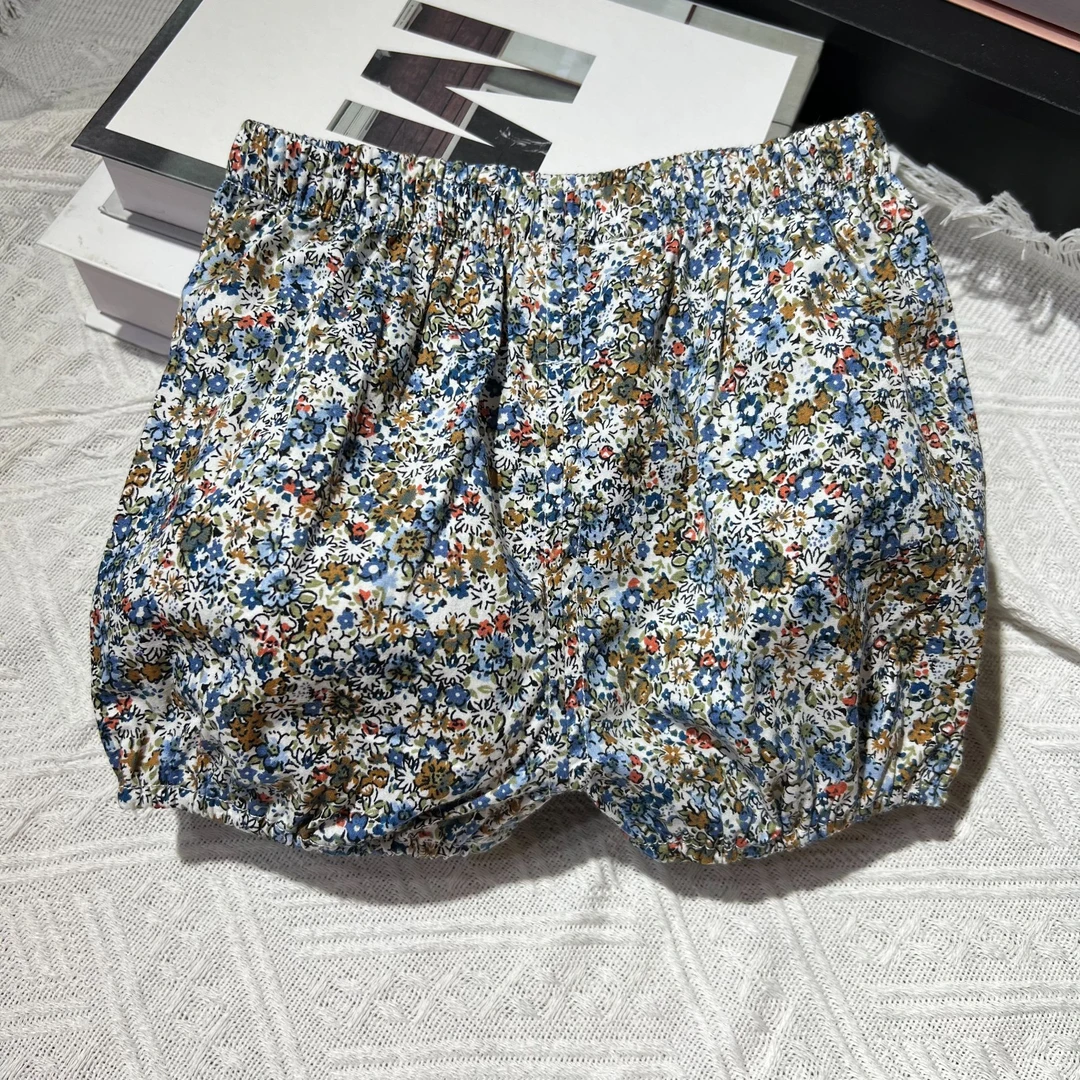 童装尾货夏季碎花花苞裤屁屁裤戒尿不湿宝宝女宝薄款可爱实拍包邮