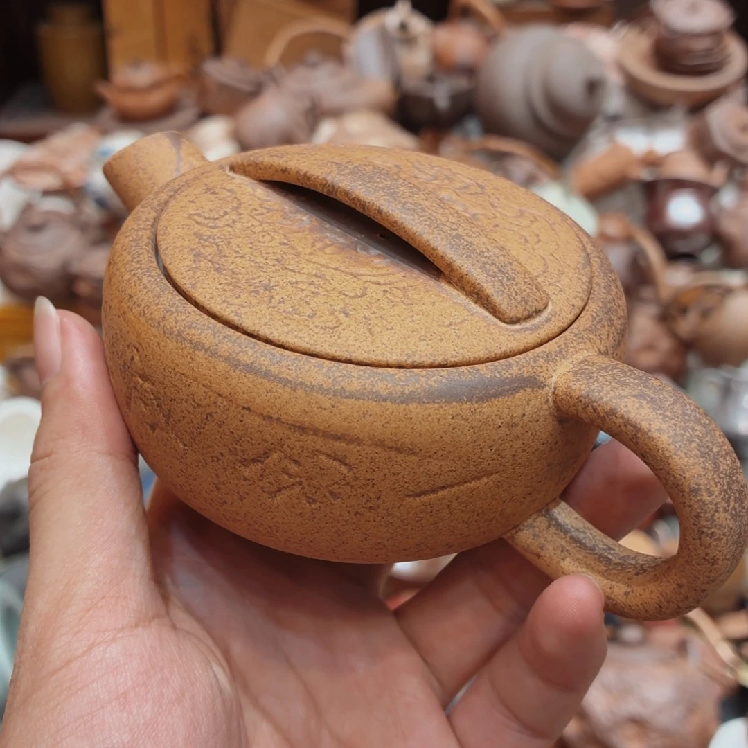 柴烧老岩泥高温茶器皿