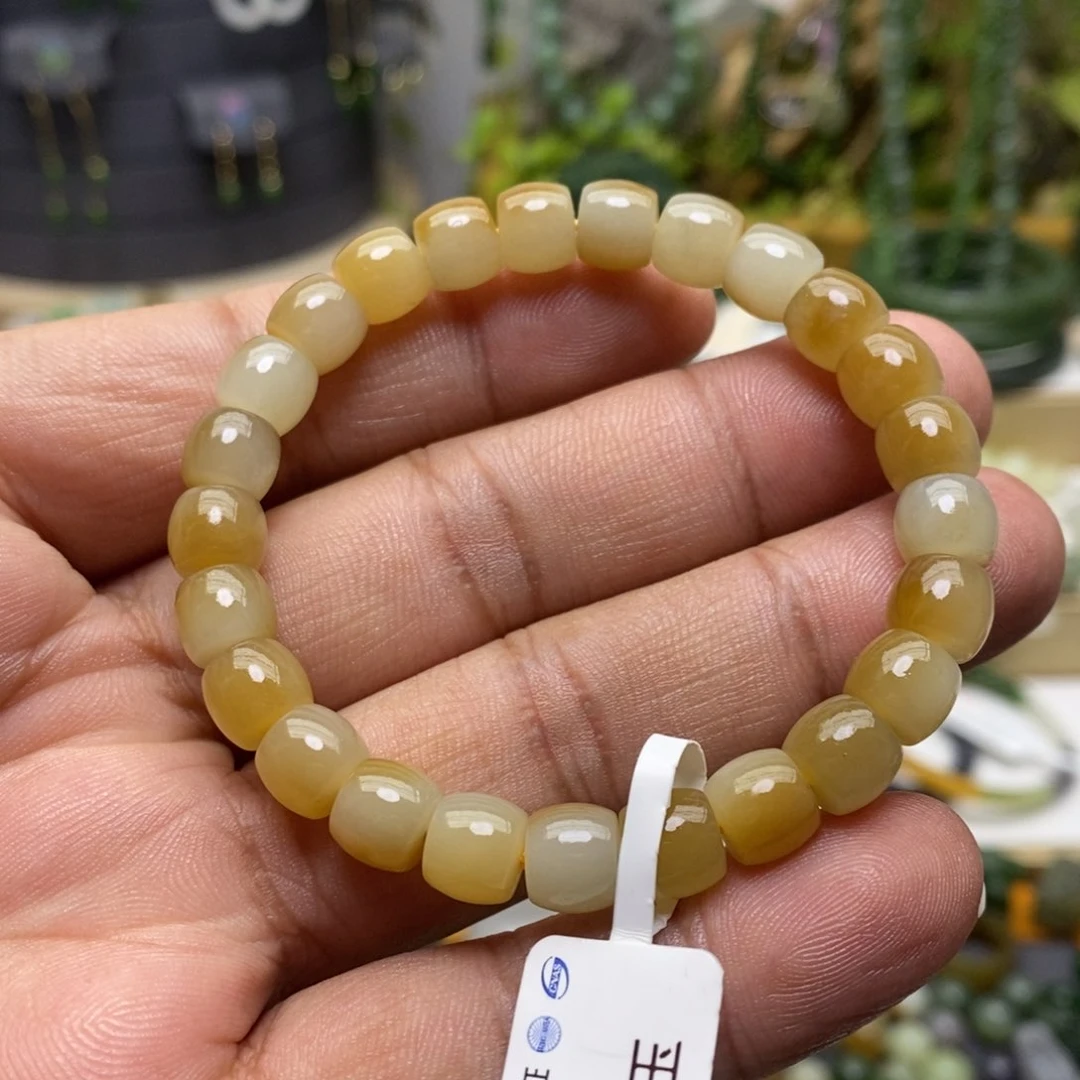 和田玉（糖玉）手链未镶嵌85