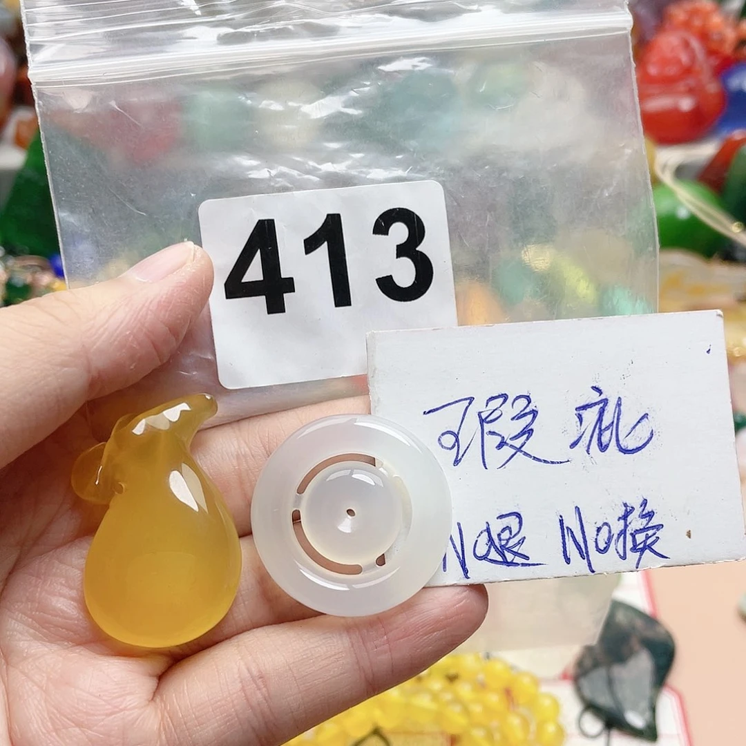 合金颈饰玛瑙/玉髓山***情