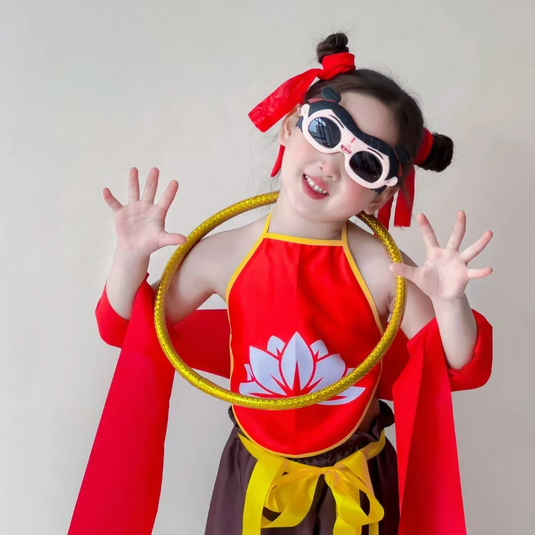 我命由我不由天   哪吒硅胶偏光儿童太阳镜10只亲子宝宝卡通潮流