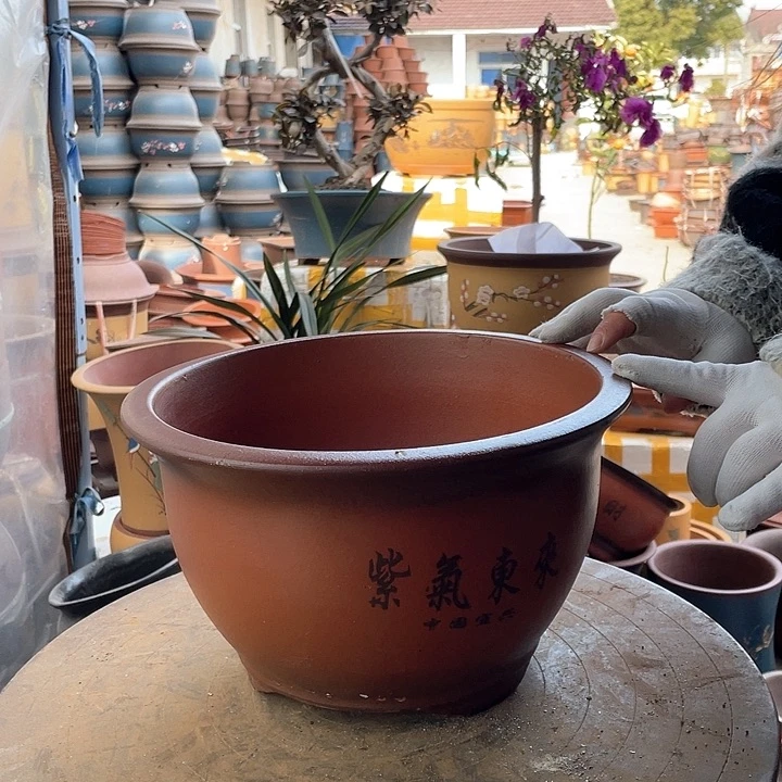 紫砂宜兴紫砂紫气东来30