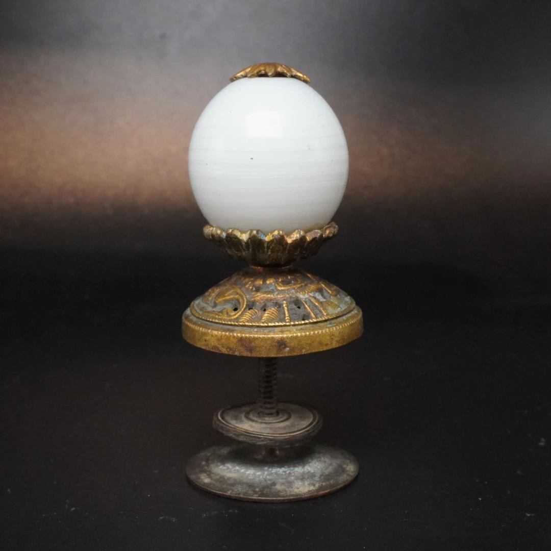 MM/清代六品官员铜鎏金帽顶/20240713018