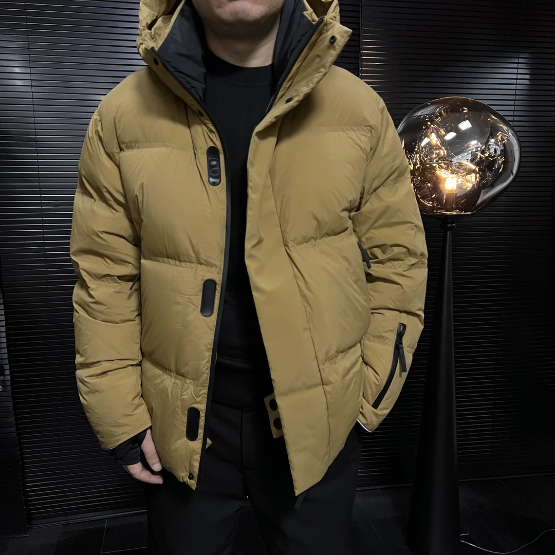 Mr.J_613连帽杰家男装时尚宽松男士潮流保暖90白鸭绒加厚羽绒服