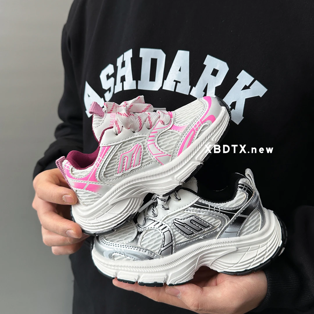 【樱桃】2025春秋时尚男童潮款女宝简约休闲运动鞋双网运动鞋78T-5