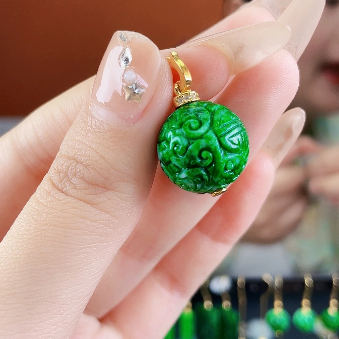 翡翠未镶嵌耳饰饰品