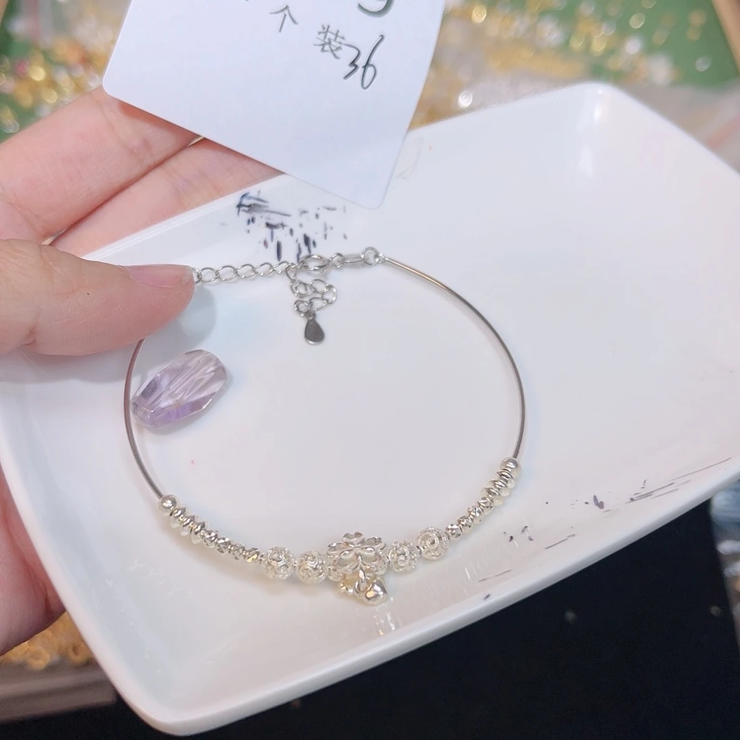 紫晶珠宝半成品银S925镶嵌269