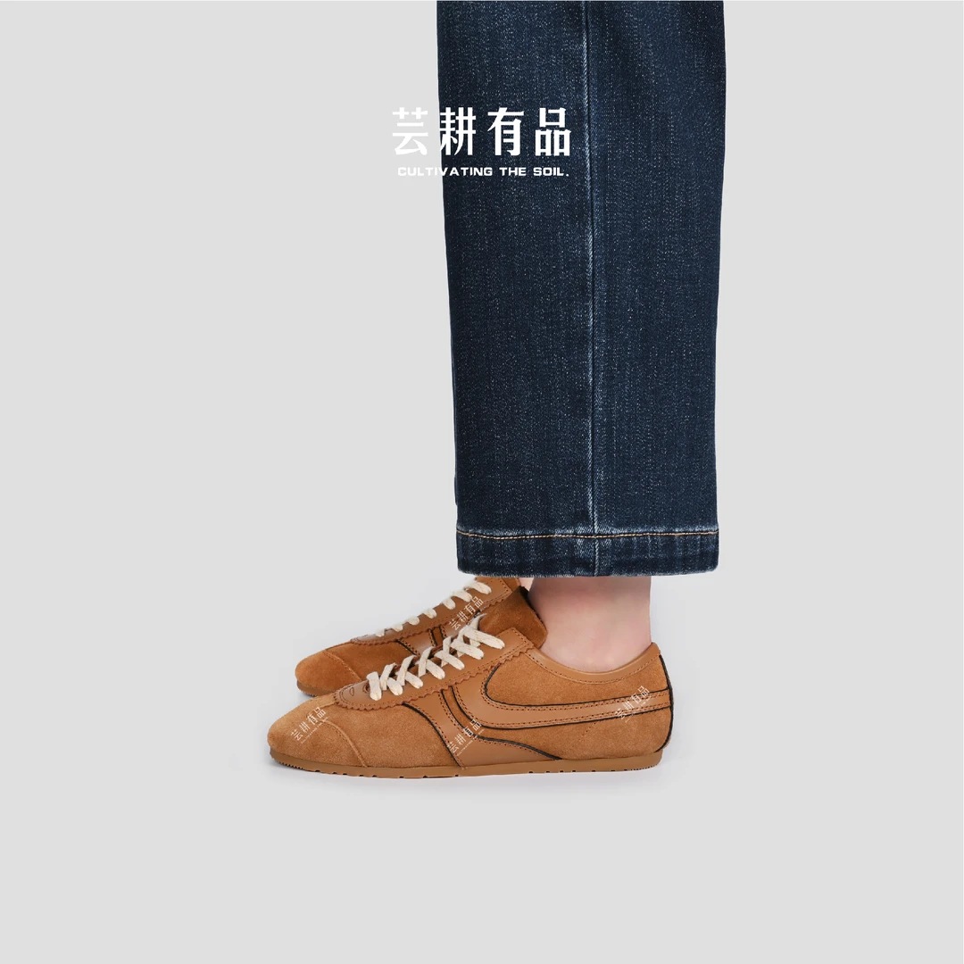 【洋洋】复古时尚单鞋2025春季新款百搭真皮拜年穿搭低帮潮流女鞋